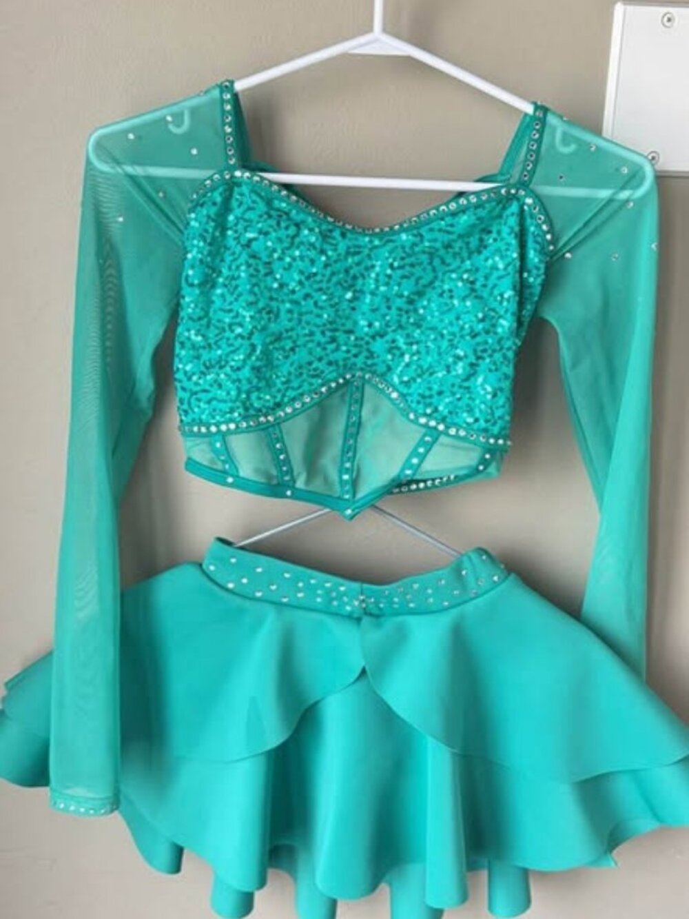 Weissman two piece jazz dance costume womens xs